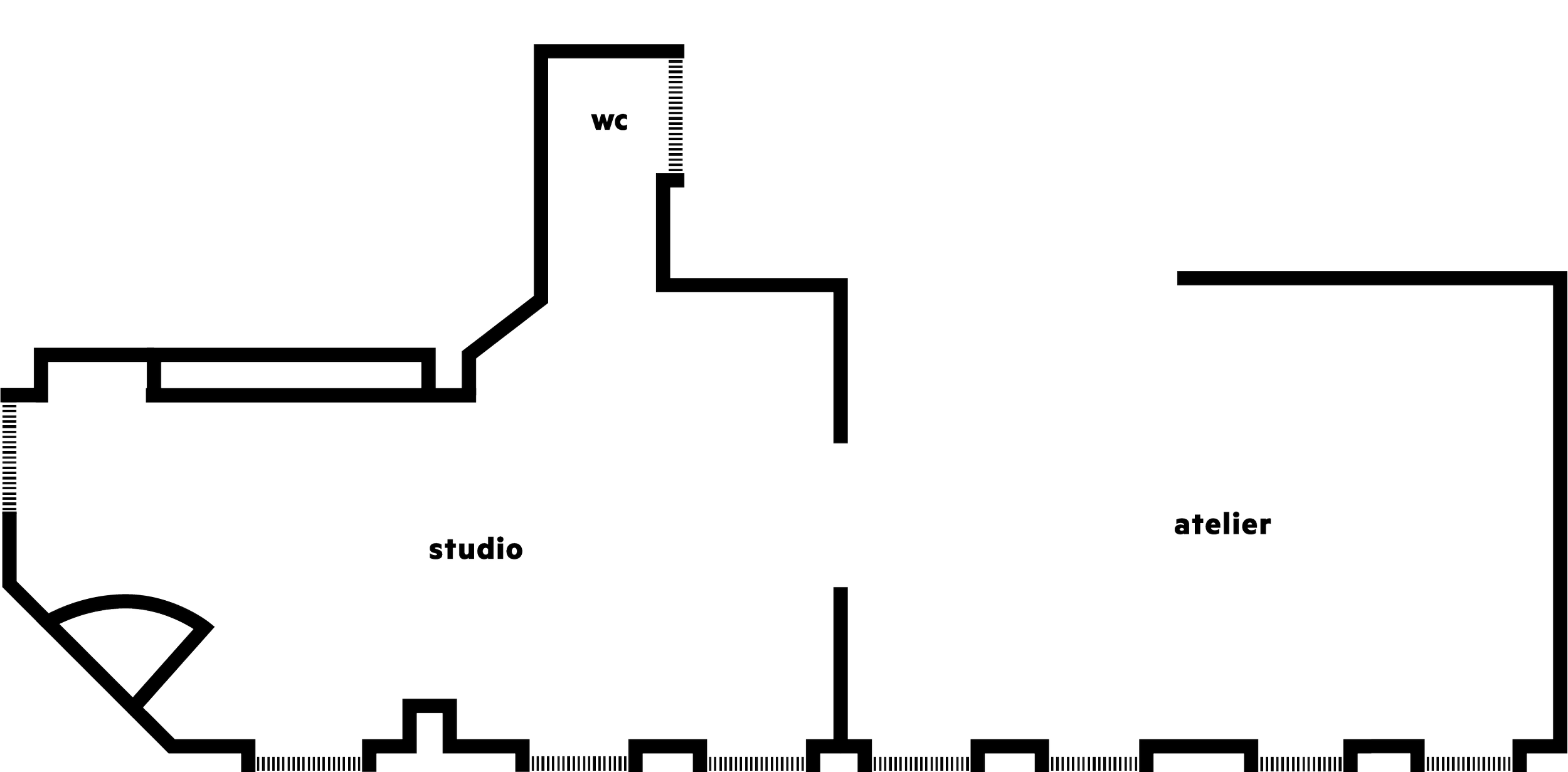 Floor plan of bock — Studio and Atelier